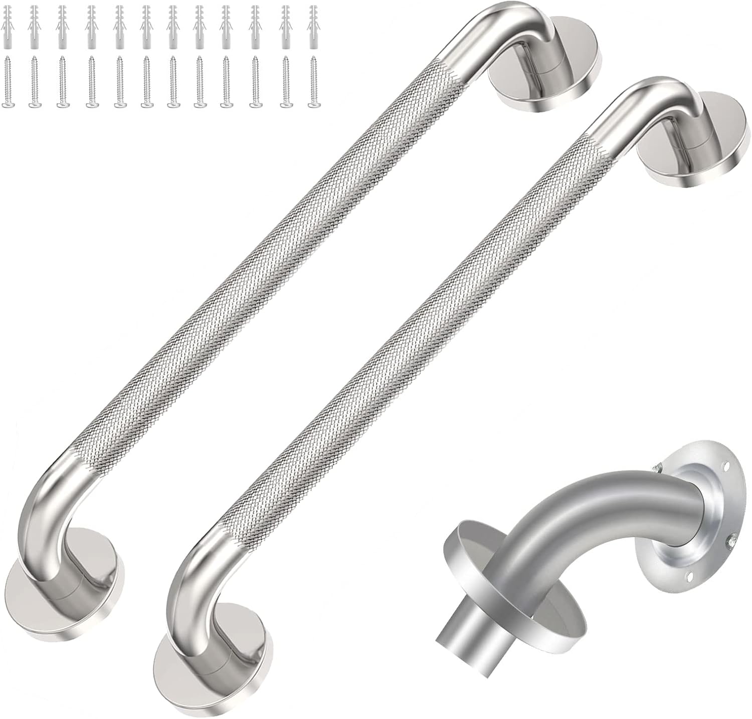 18 Inch Shower Grab Bar with Anti-Slip Grip for Safety