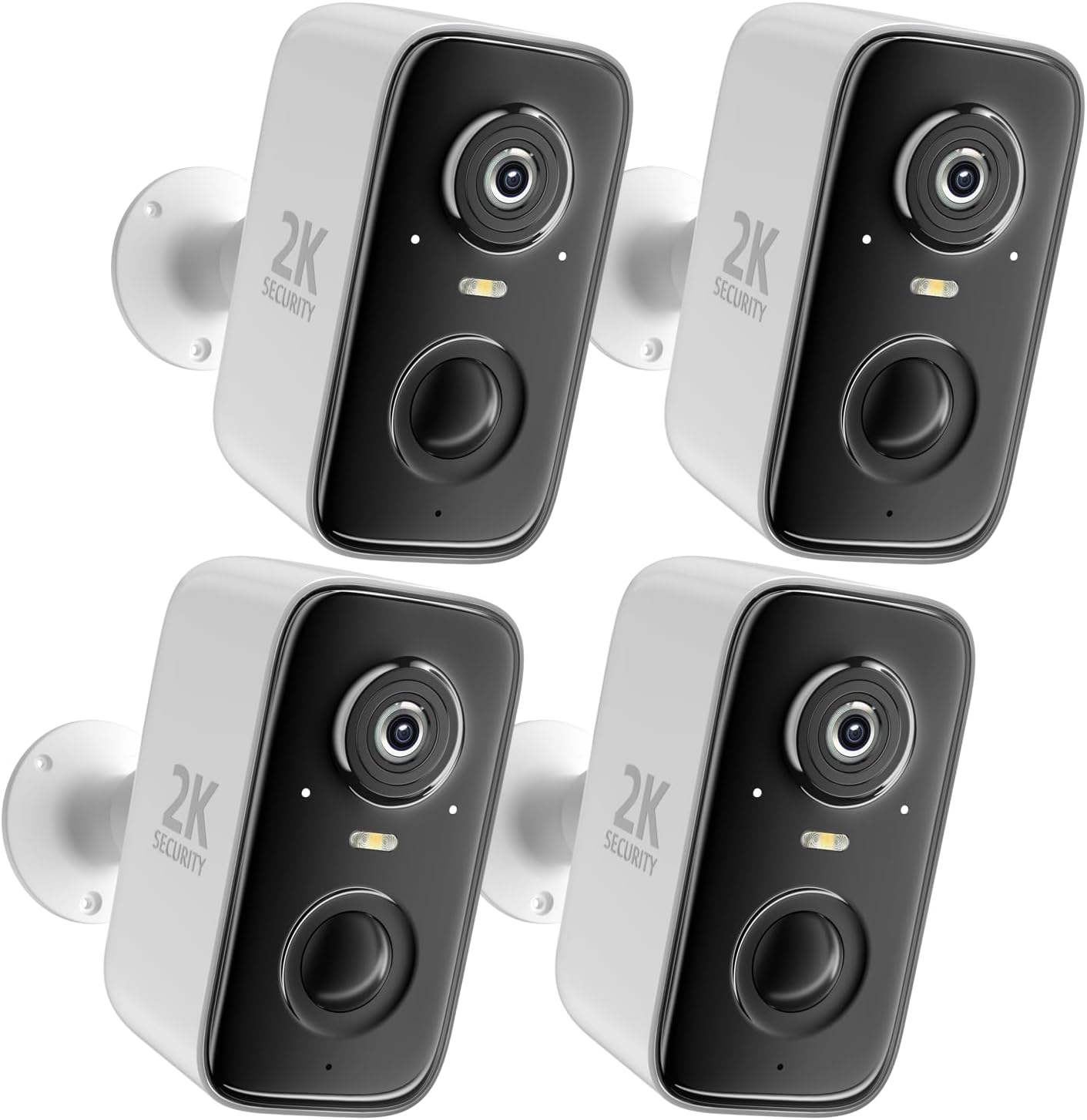 Rraycom 4Pc Wireless Outdoor Security Cameras with AI Detection