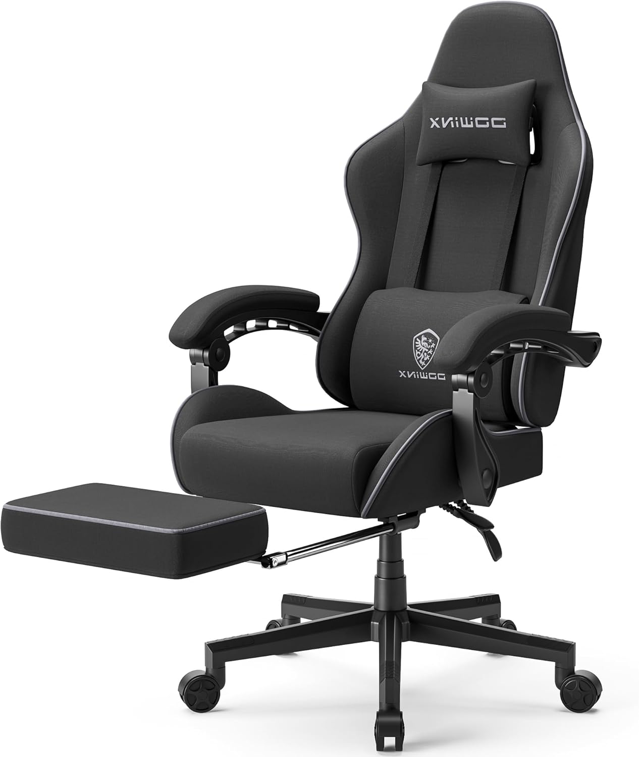 Dowinx Gaming Chair Fabric with Pocket Spring Cushion
