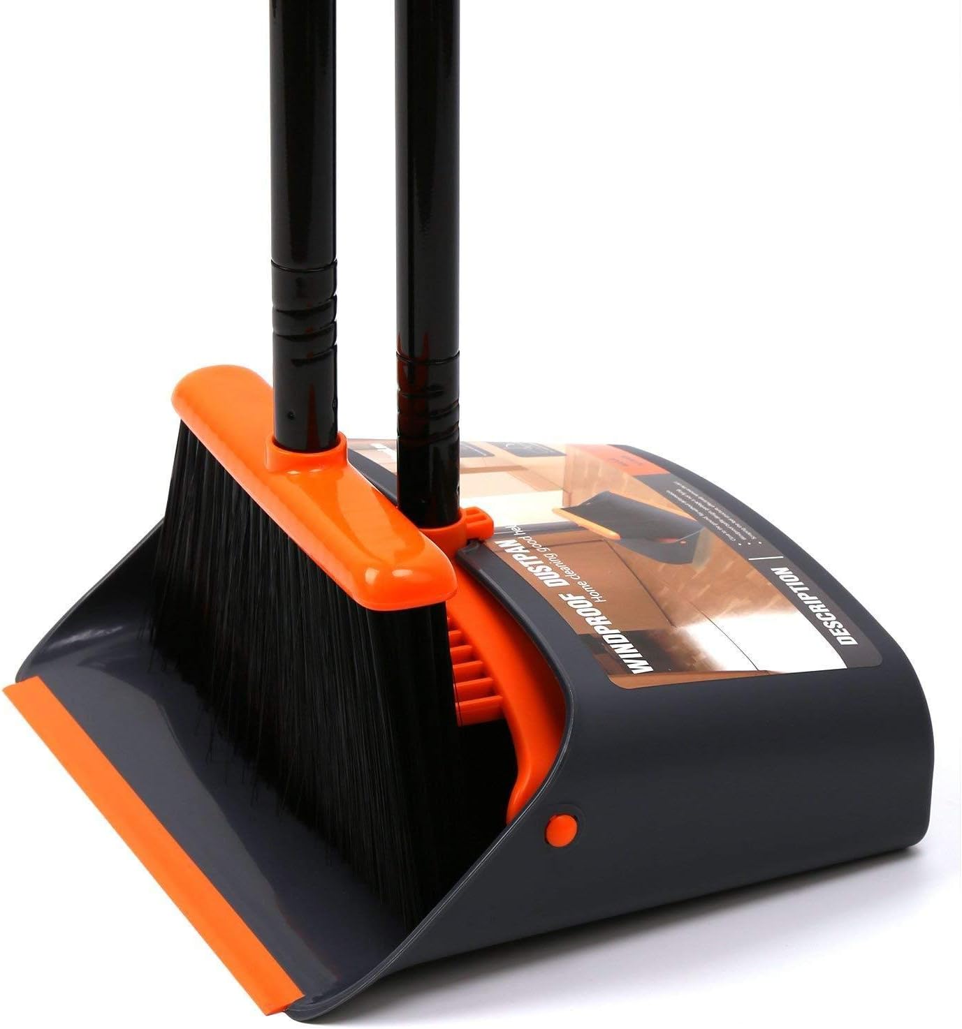 TreeLen 52 Long Handle Broom Set - Effortless Floor Cleaning