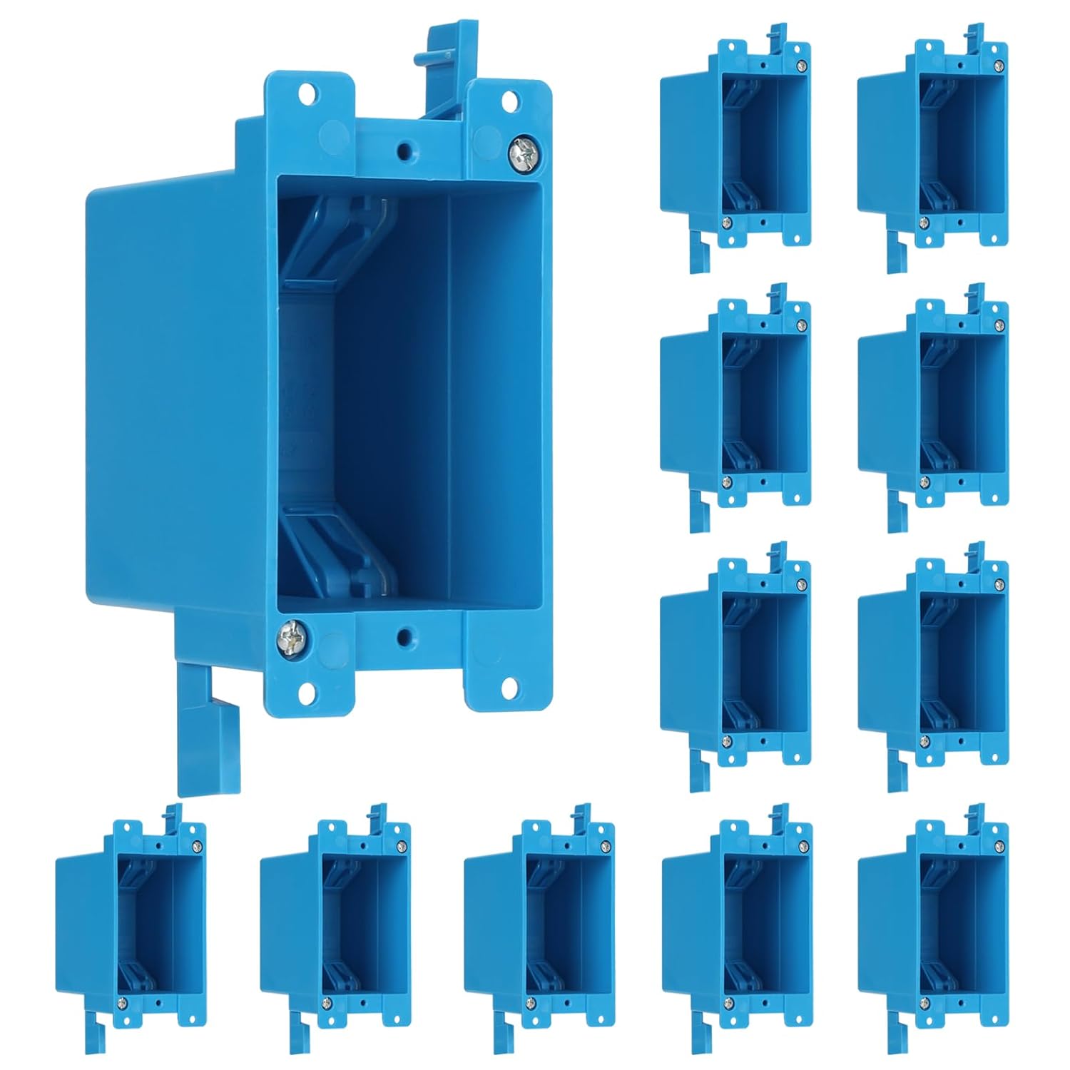 XIUTE 1-Gang PVC Old Work Electrical Outlet Box for Safety
