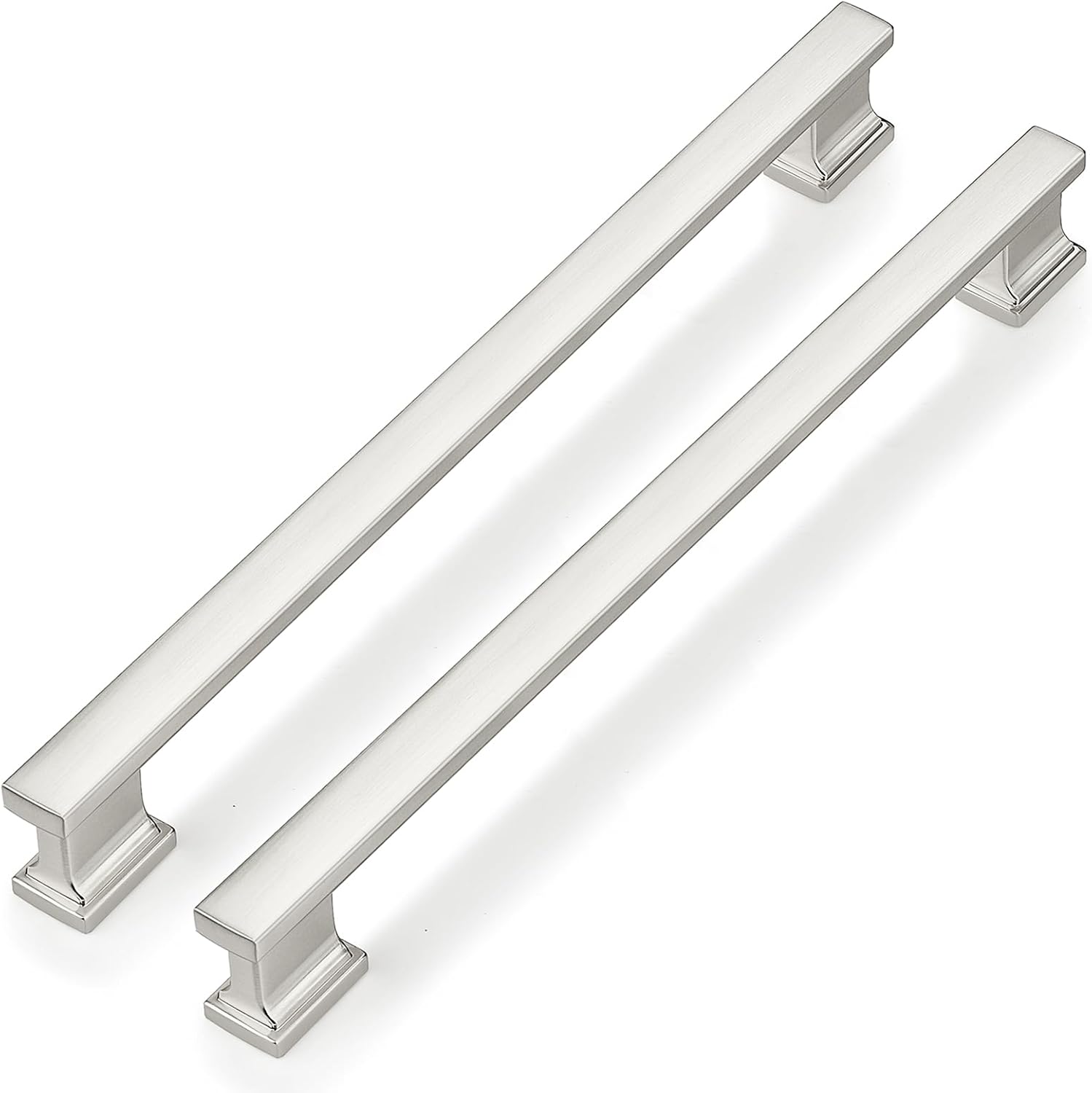 Probrico 10 Pack Cabinet Handles in Brushed Satin Nickel Finish