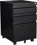 STANI 3 Drawer Mobile File Cabinet with Lock - Compact Rolling Storage