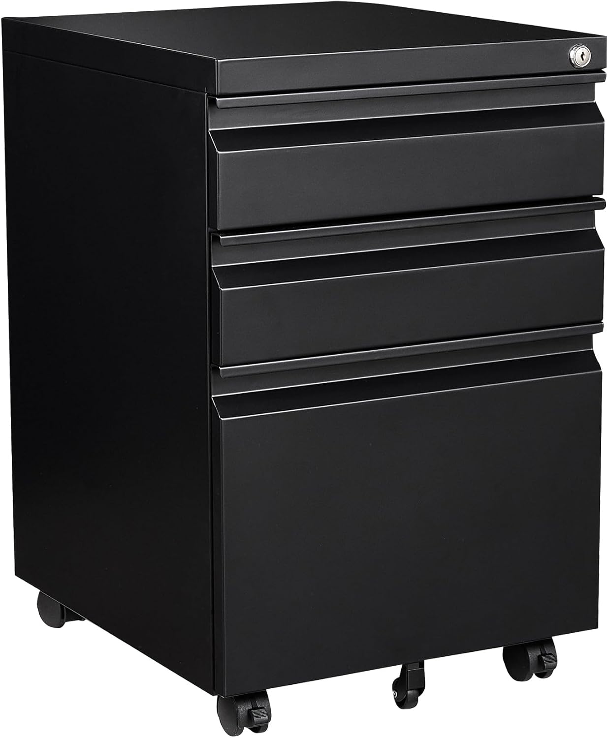 STANI 3 Drawer Mobile File Cabinet with Lock for Office Use