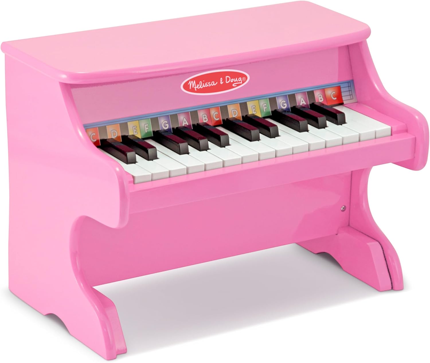 Melissa & Doug Learn-to-Play Pink Piano for Kids with Songbook