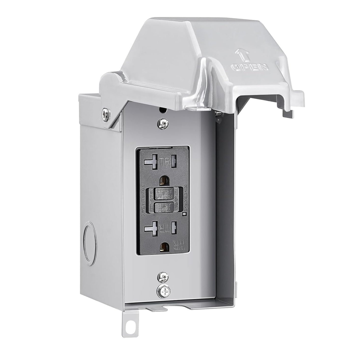 SURAIELEC Outdoor Outlet Box with 20 AMP Waterproof GFCI