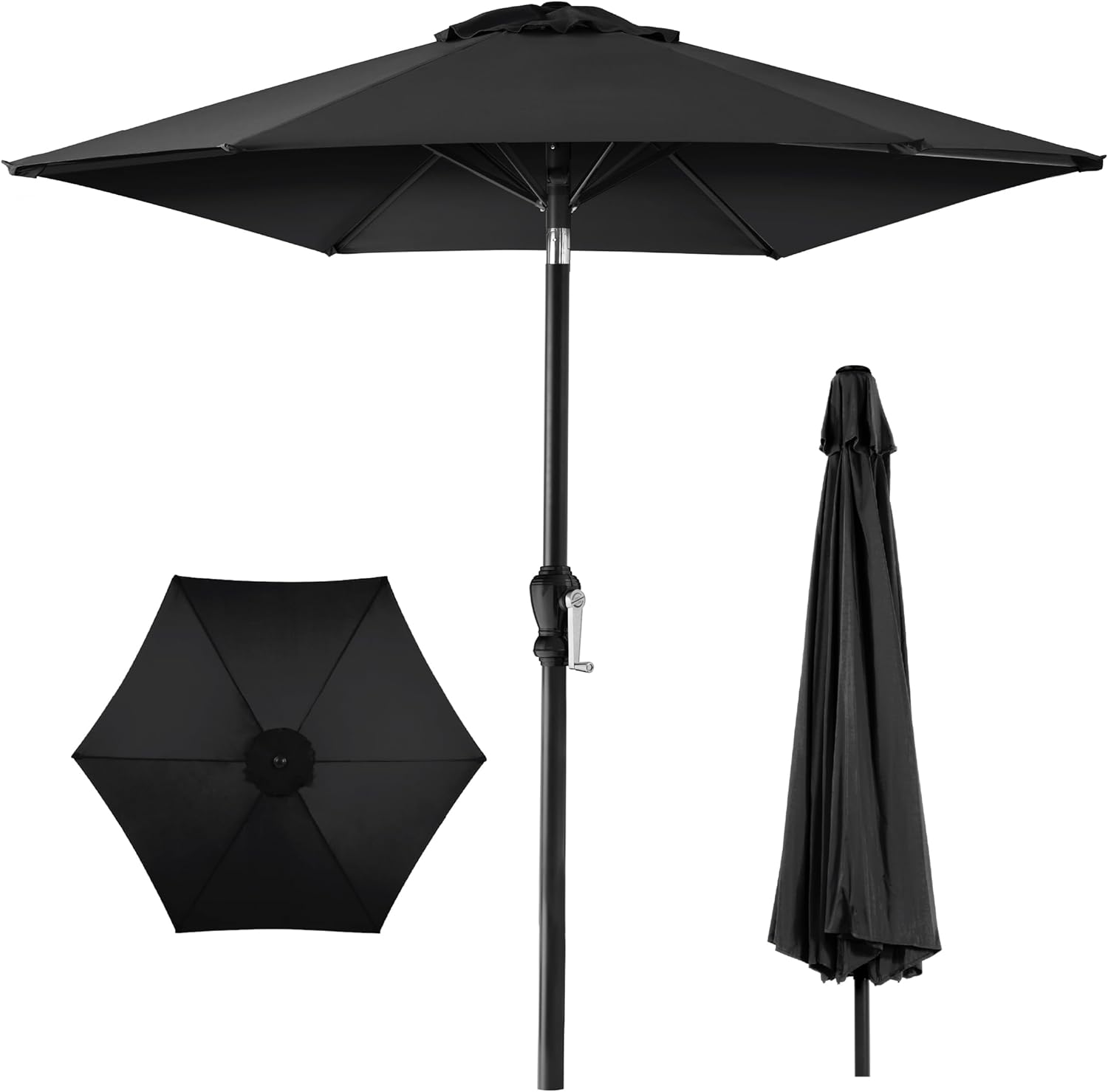 10ft Outdoor Steel Polyester Market Patio Umbrella for Shade