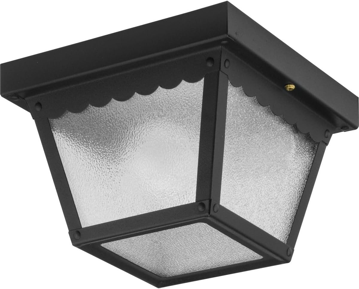Progress Lighting 1-Light Flush Mount Ceiling Light for Indoor Outdoor