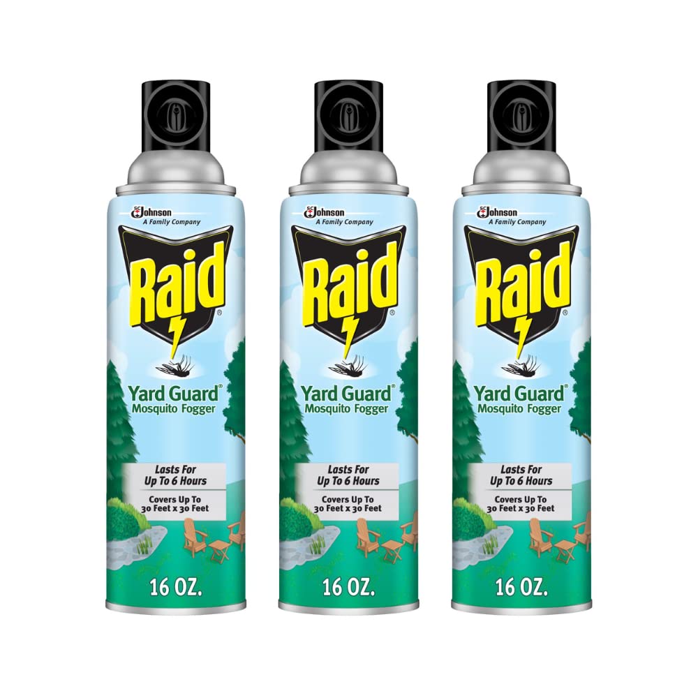 Raid Yard Guard 16 OZ Pack of 3 for Effective Bug Control