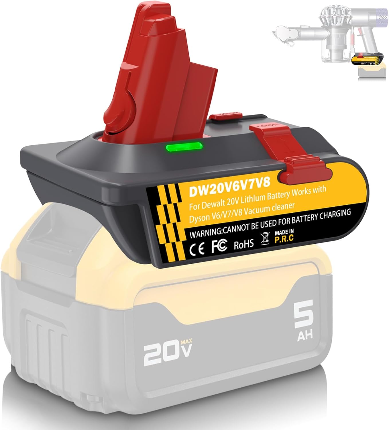 Dyson V8 V7 V6 Battery Upgrade Adapter - Versatile 3-in-1 Solution!