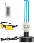 36Watts UV Sanitizer Lamp with Remote Control - Ozone UVC for Home
