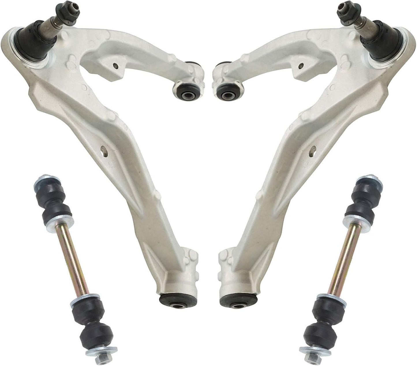 TRQ Front Suspension Kit Control Arm with Ball Joint for Cadillac