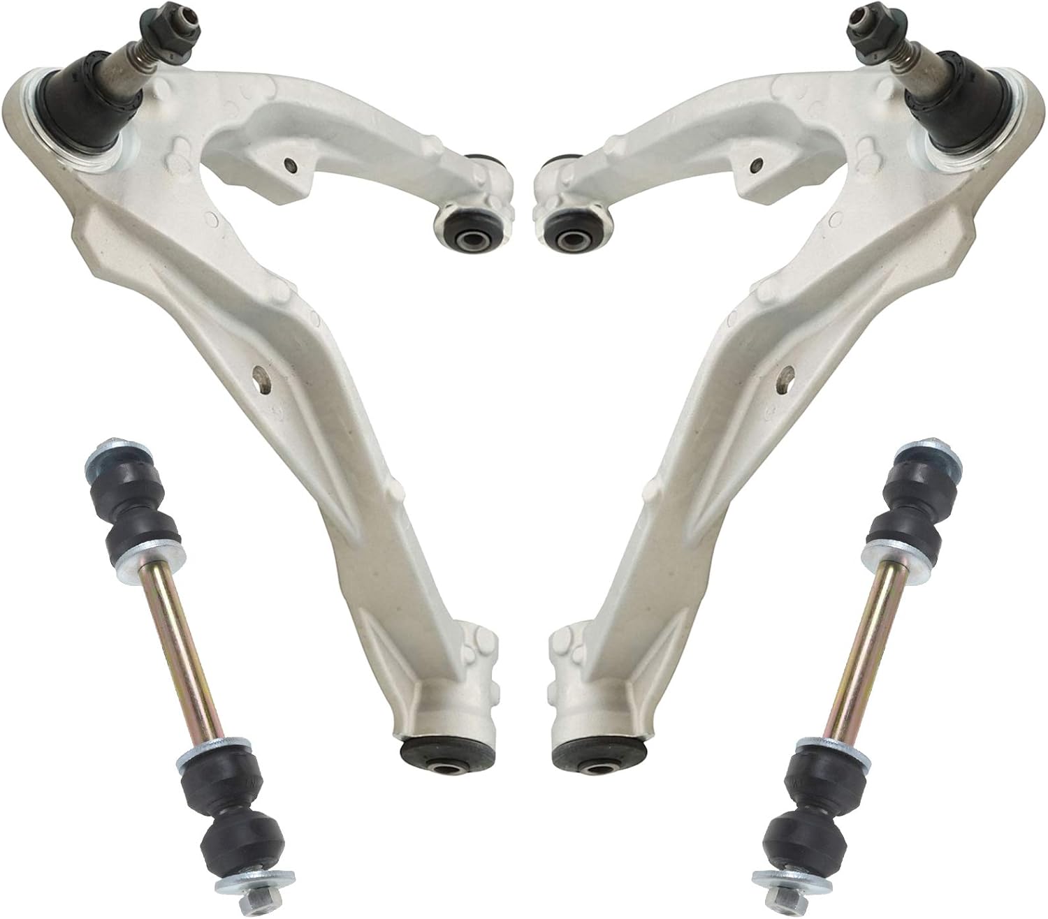 TRQ Front Suspension Kit Control Arm with Ball Joint for Cadillac
