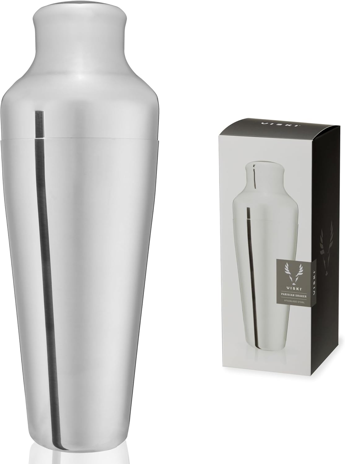 Viski Parisian Cocktail Shaker | High Shine Stainless Steel