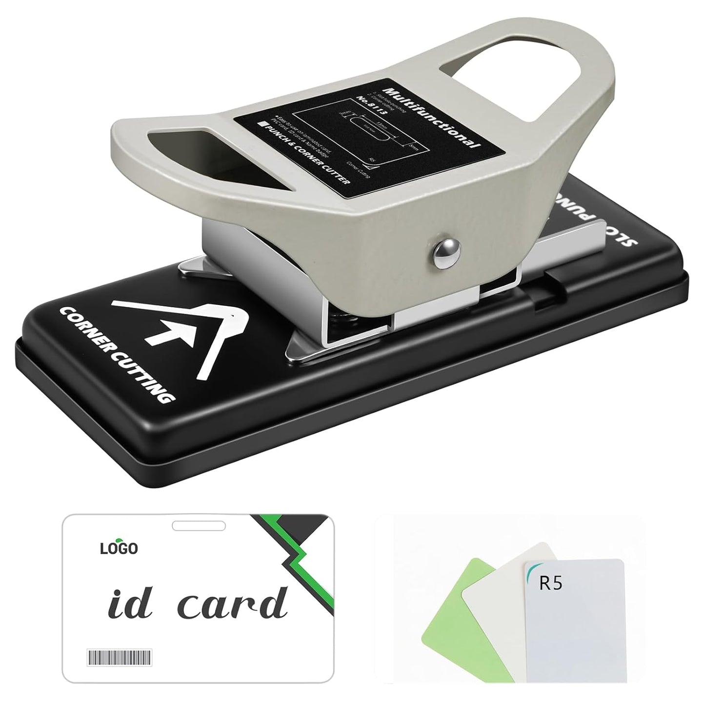2 in 1 ID Badge Slot Hole Punch for Crafting and DIY Projects