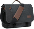 Canvas Messenger Bag for Men Waterproof Business Bag - Fits 17in