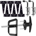 Double Door Shed Hardware Kit - Complete Hinges, Latches & T-Handle