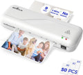 9Laminator Machine with 50 Laminating Sheet - Compact Bubble-Free