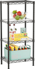 4 Tier Adjustable Storage Shelves Heavy Duty Metal Utility Shelf