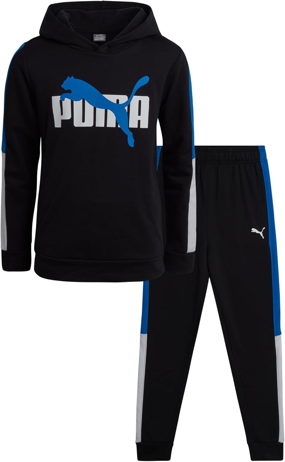 PUMA Boys' Jogger Set - Active Fleece Pullover Hoodie & Pants