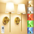 Battery Operated Wall Sconce Set of 2 for Cozy Lighting