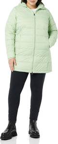 Womens Lightweight Water-Resistant Packable Hooded Puffer (Style ZRKP)