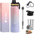 22 Oz Tea Infuser Water Bottle - Triple Wall Insulated Leakproof