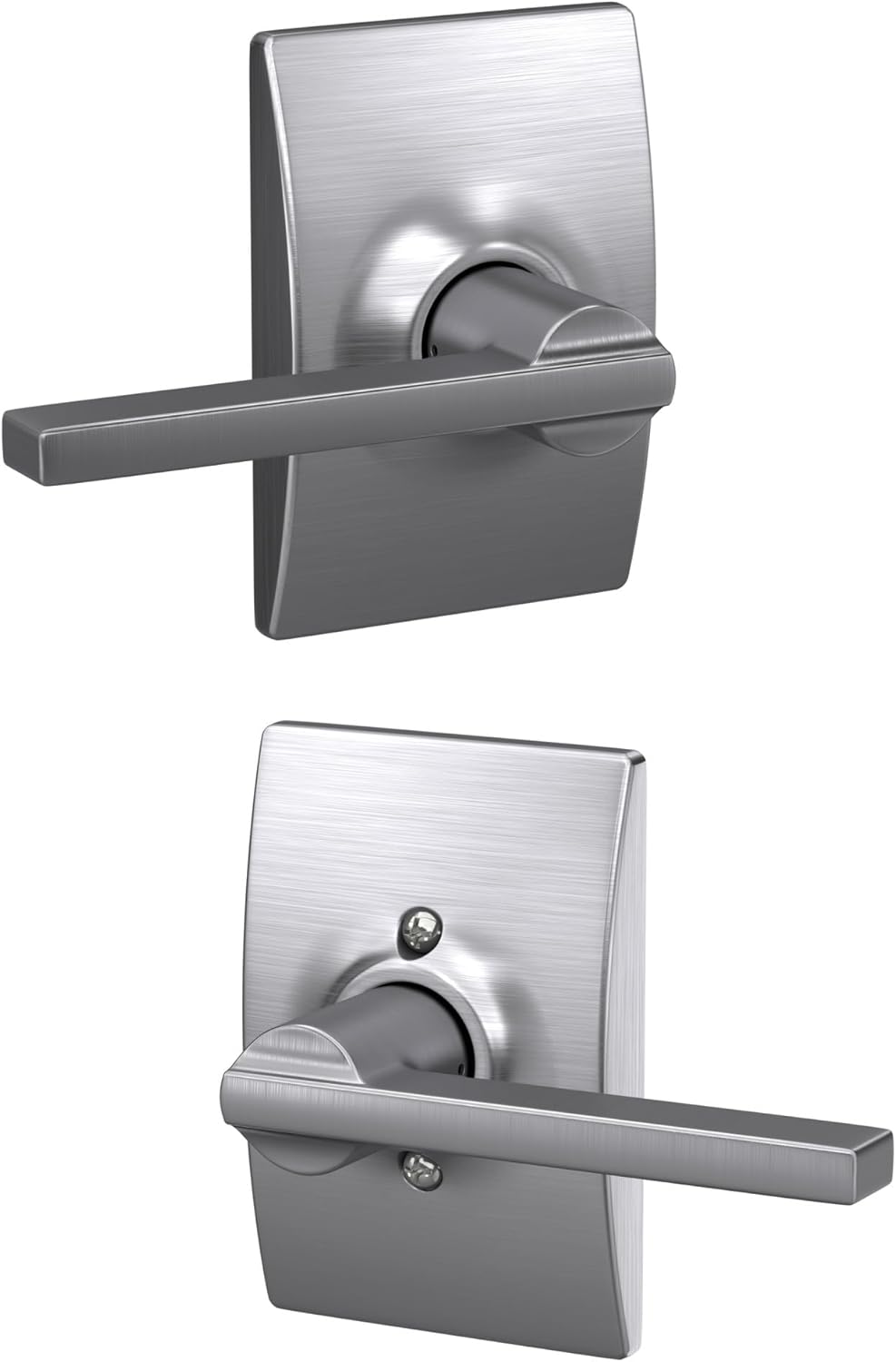 Schlage F10 LAT 626 CEN Latitude Door Lever for Hall & Closet
