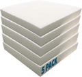 Foamma 4in x 22in x 22in High Density Upholstery Foam Padding - 5 Pack