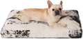 Bedfolks Plush Waterproof Dog Crate Bed - Removable Washable Cover