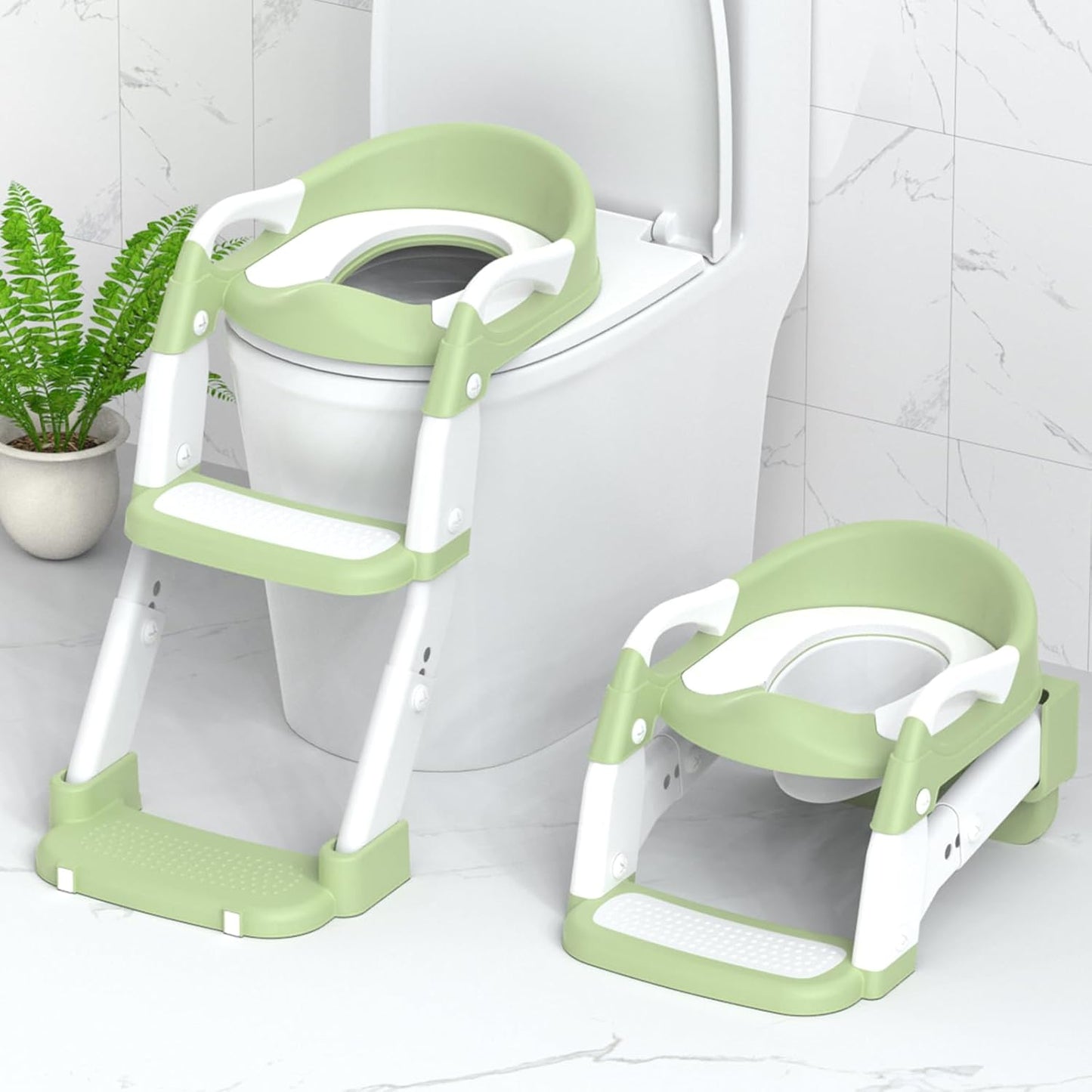 Potty Training Seat with Step Stool for Kids - 3 in 1 Design