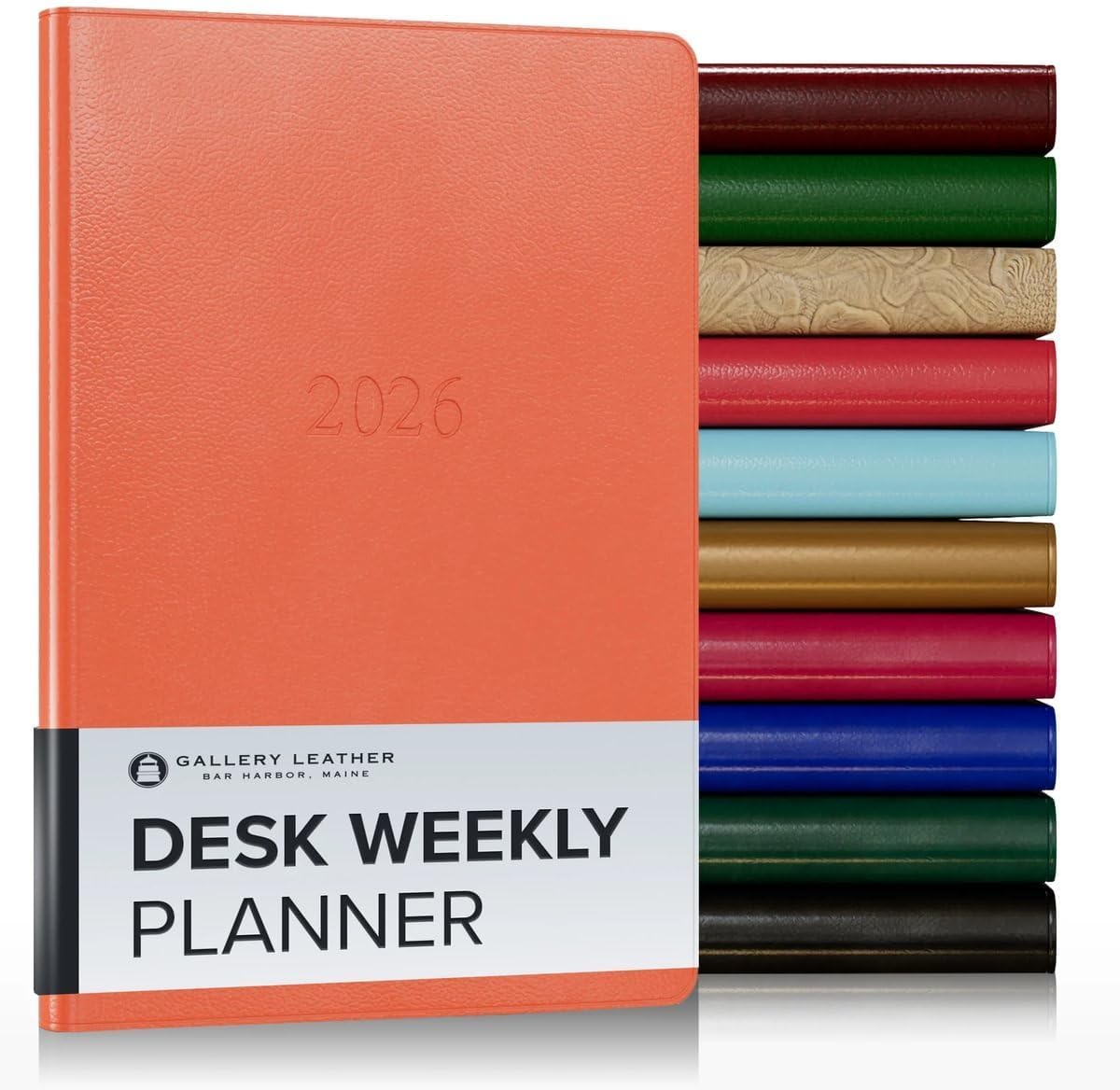 Gallery Leather Desk Planner 2025-2026 for Effortless Organization
