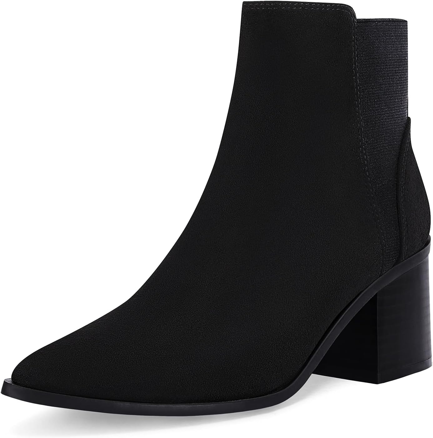 Coutgo Womens Pointed Toe Ankle Boots for Stylish Comfort