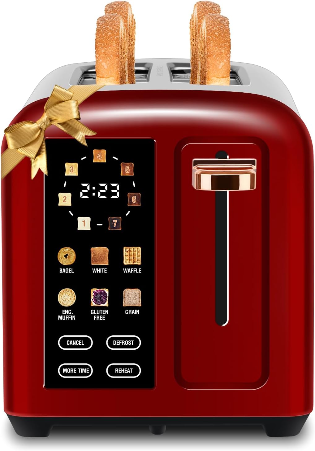 SEEDEEM Toaster 2 Slice with Touch Screen and 7 Shade Settings