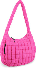 Quilted Puffer Tote Bag Purse Puffy Crossbody Shoulder Bag