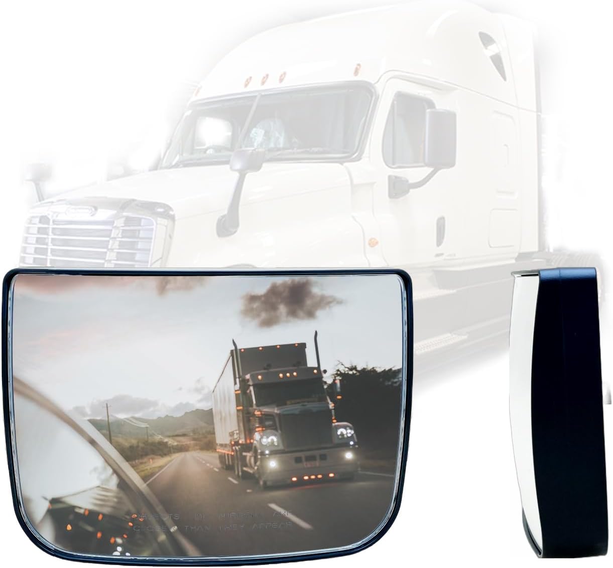 SPLENDID Replacement Mirror Glass for Freightliner Cascadia 2008-2017