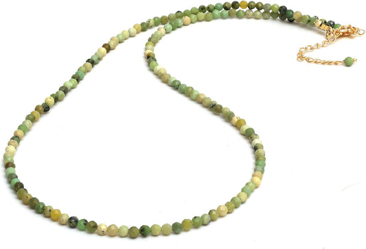 Gempires Natural Gemstone Beaded Necklace for Everyday Fashion