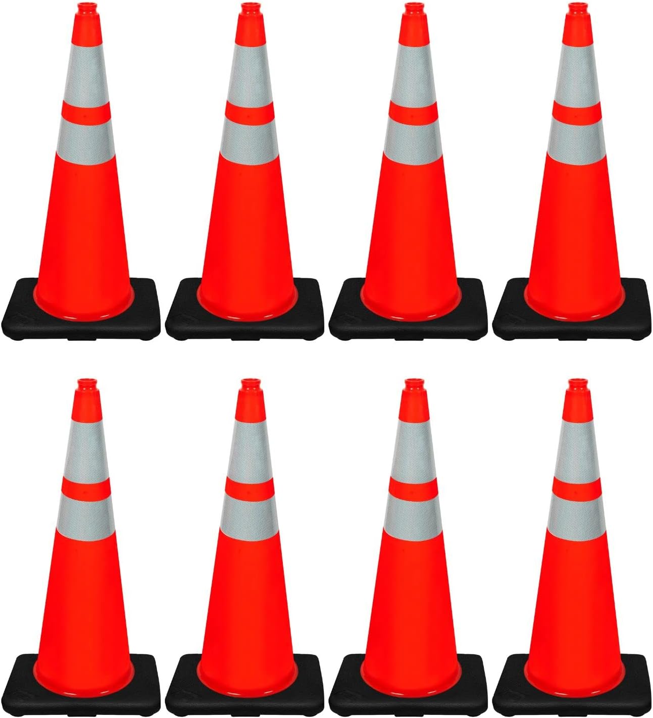 36 inch Orange PVC Traffic Safety Cones for Construction Use