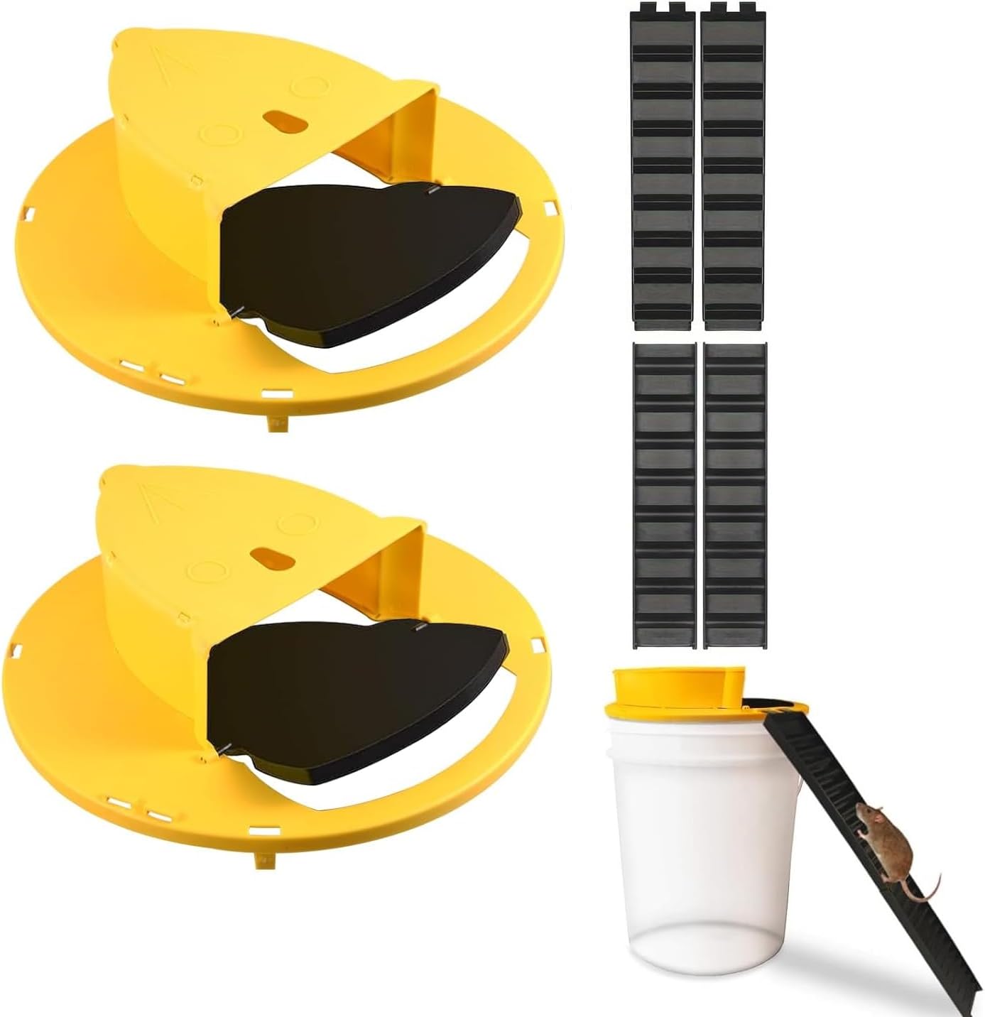Auto Reset Humane Mouse Trap Lid | 5Gallon Compatible | 2Pack