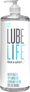 LubeLife Water Based Lube for Men, Women & Couples - 32 Fl Oz