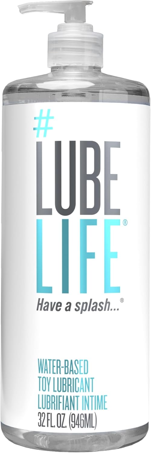 LubeLife Water Based Lube for Men, Women & Couples - 32 Fl Oz