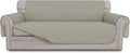 Reversible Beige 3 Cushion Couch Cover for Dogs - Water Resistant