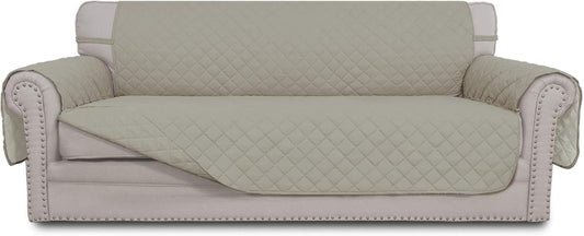 Easy-Going Reversible Couch Cover for 3 Cushion Sofa Protection