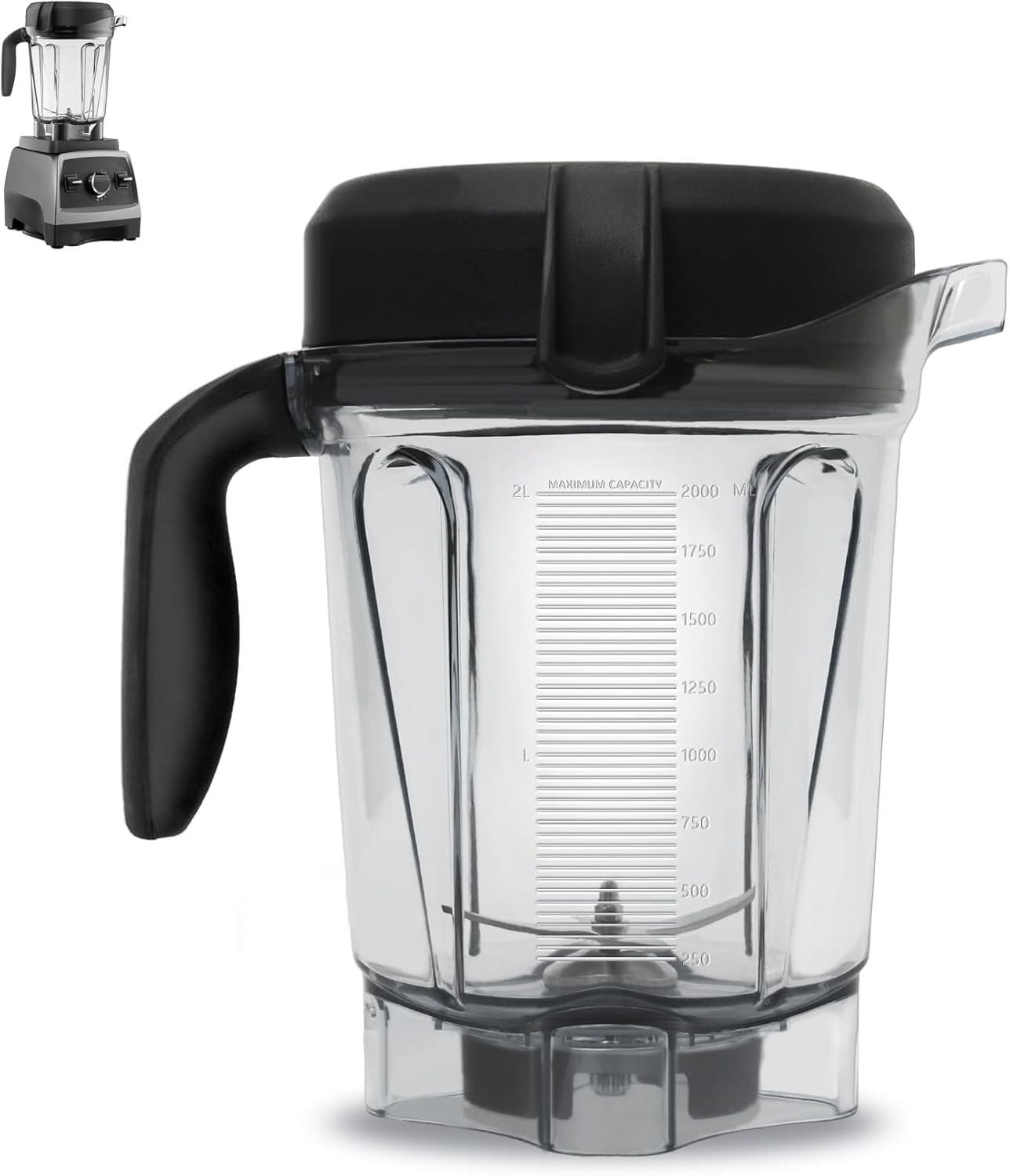 64oz Low-Profile Vitamix Pitcher by Brvtek