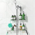 Stainless Steel Shower Caddy for Handheld Shower Heads - Adjustable