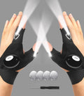 LED Flashlight Gloves for Camping and Repair - Hands-Free Finger