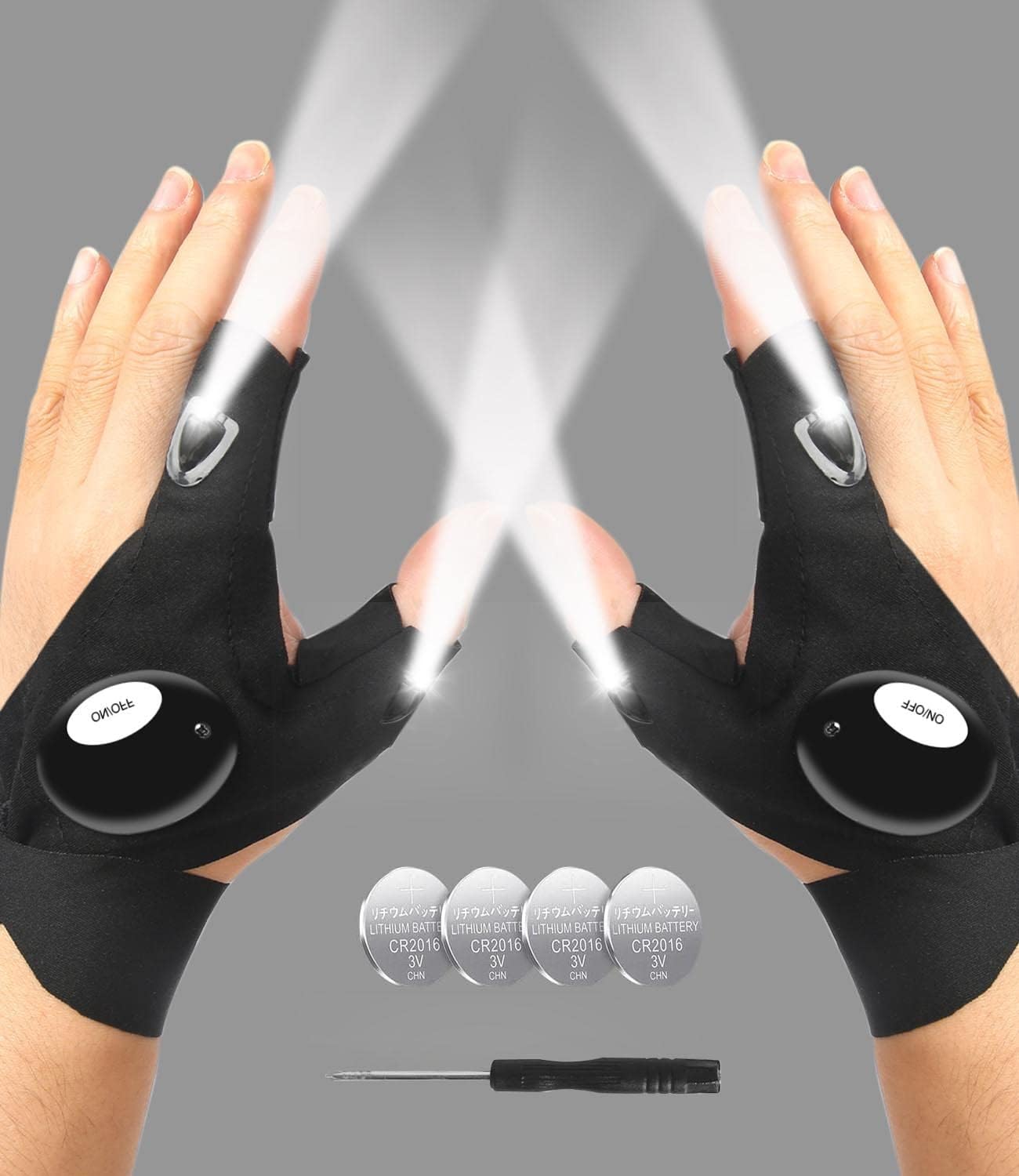 MOIPEJO LED Flashlight Gloves - Illuminated Hands-Free Ease