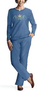 Pembrook Womens Sweat Suits Two-Piece - Easy On, Plush Fleece
