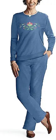 Pembrook Womens Sweat Suits Two-Piece - Comfortable Fleece Set