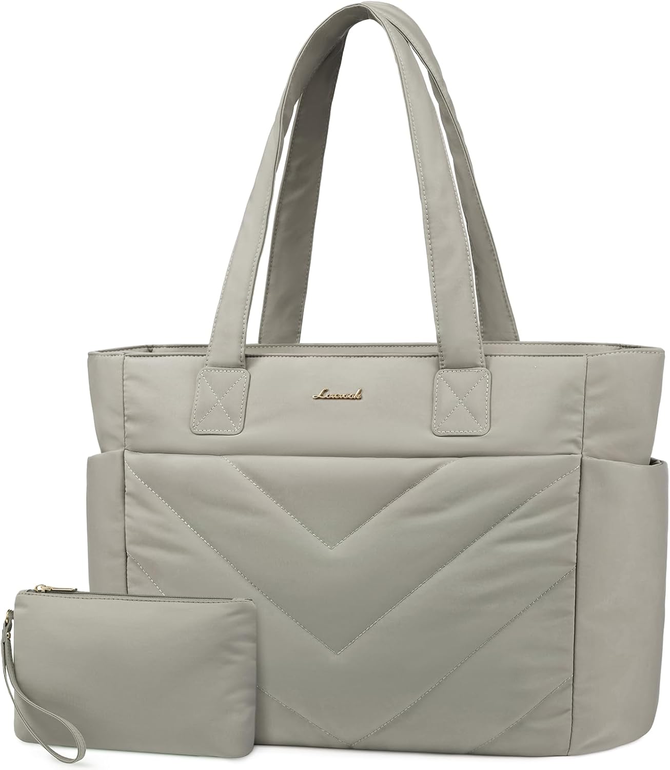 LOVEVOOK Puffer Tote Bag for Women: Stylish Work Travel Handbag